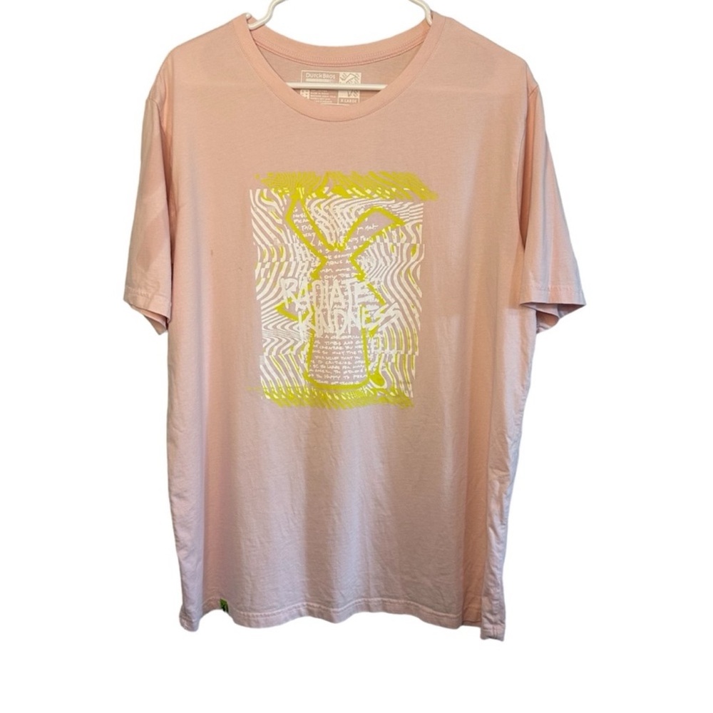 Dutch Bros NWT BRAND NEW IN PACKAGE WOMEN’S MEDIUM Radiate Kindness Pink T